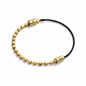 18K Gold-Plated Evil Eye Black String Bracelet | Adjustable Protection Bracelet